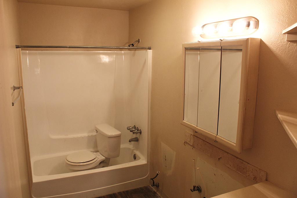 Multi-family apartment - bathroom before