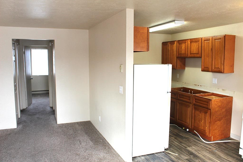 Multi-family apartment - kitchen/living room -before